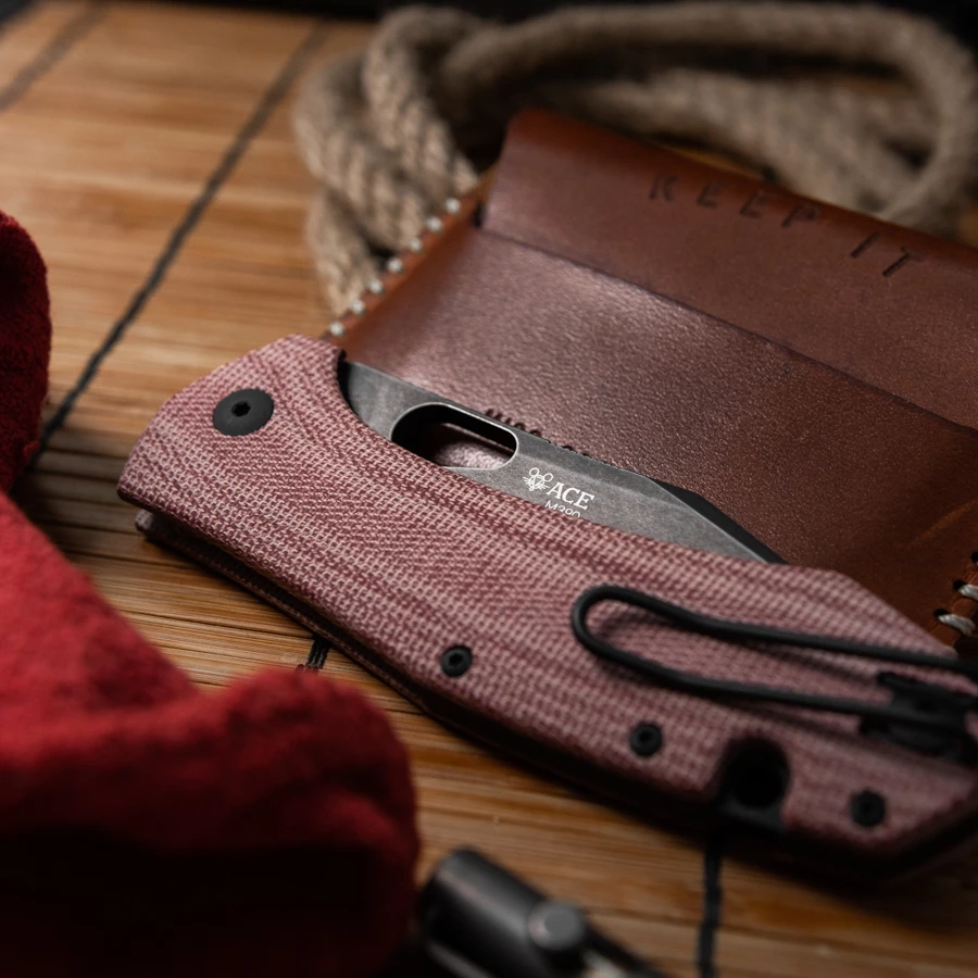 GiantMouse ACE Grand Micarta Red 6 GiantMouse ACE Grand Micarta Red - Image 4