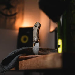 GiantMouse ACE Nibbler Green Canvas Micarta -outdoor knives sale img 2006