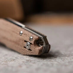 GiantMouse ACE Nazca Natural Canvas Micarta -outdoor knives sale img 3678