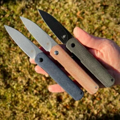 Kizer X Justin Lundquist Feist XL Blue Richlite -outdoor knives sale img 8669 b7a48b7e 8dd5 4962 a190 4f1a33ad9625 1024x1024 2x 1