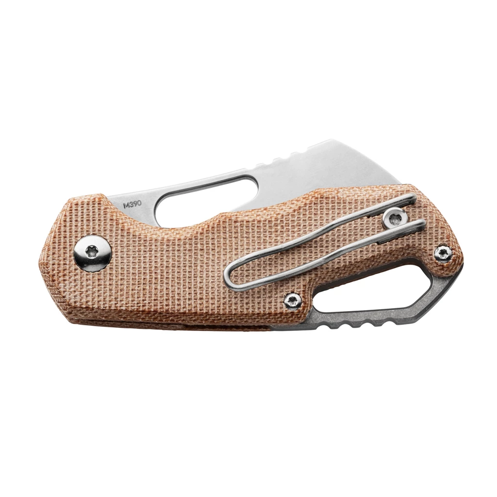 MKM Isonzo M390 Natural Micarta Cleaver 4 MKM Isonzo M390 Natural Micarta Cleaver - Image 2