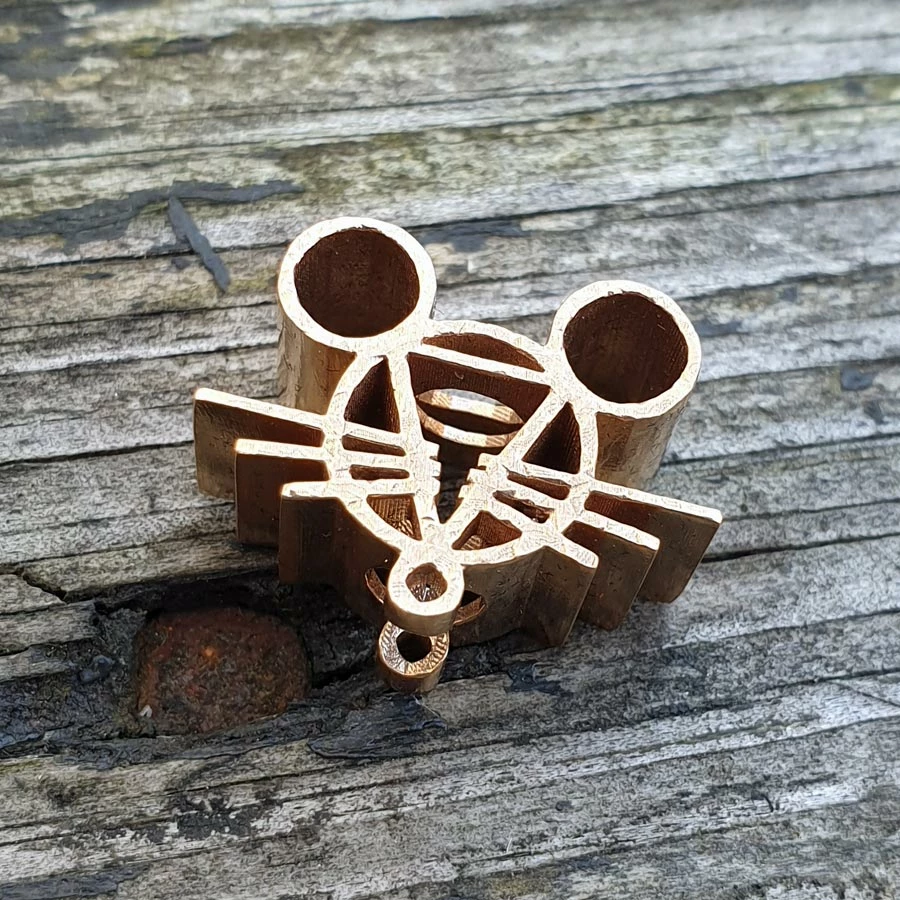 Giantmouse Bronze Lanyard Bead 3 Giantmouse Bronze Lanyard Bead