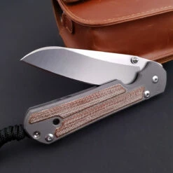 Chris Reeve Large Sebenza Insingo Micarta Natural Inlays