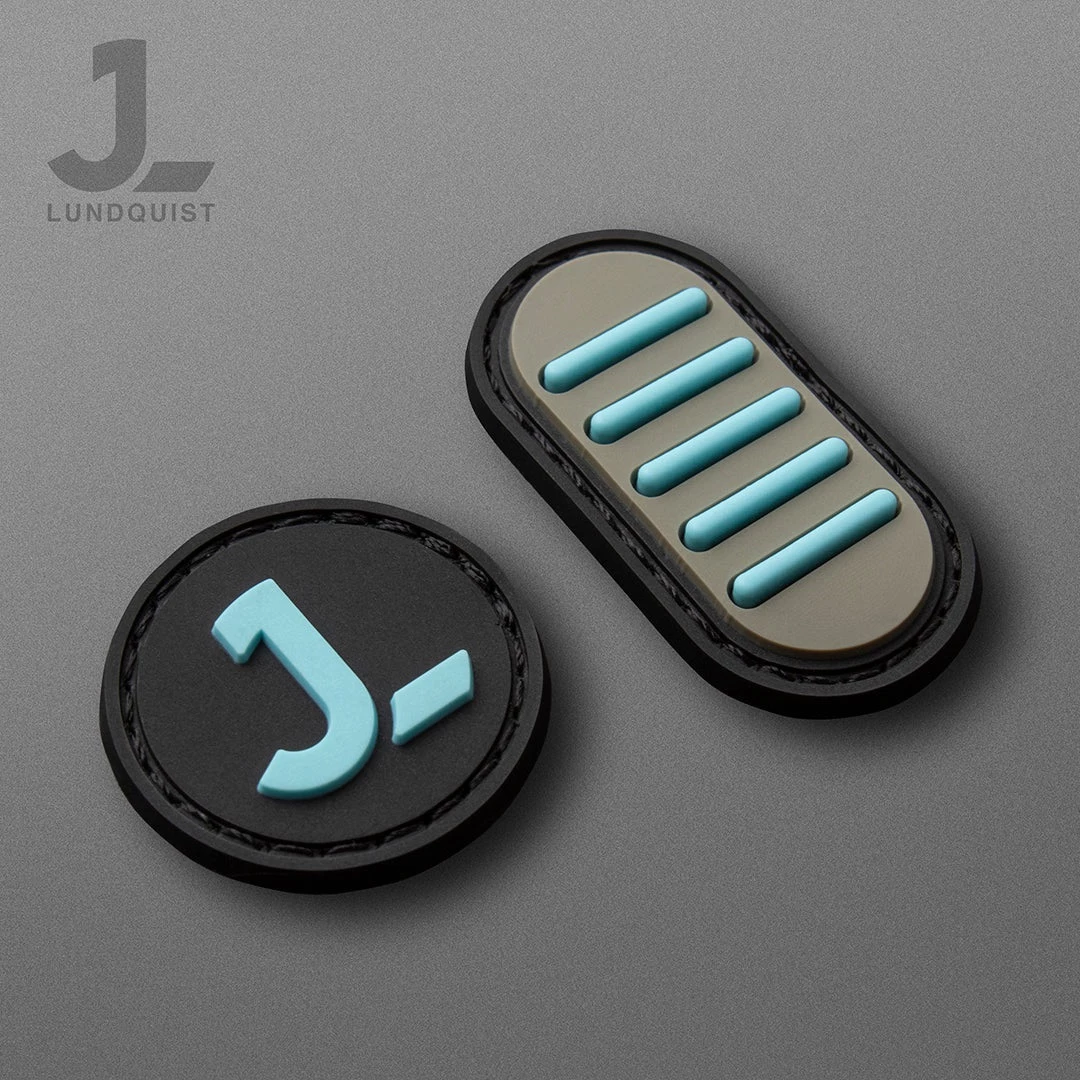 Justin Lundquist Logo & 5 Slot Motif Patch Set 3 Justin Lundquist Logo & 5 Slot Motif Patch Set