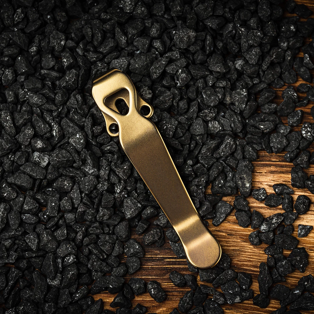 Lynch Deepcarry-Clip Titanium Sandwashed For Benchmade/ Emerson/ ProTech 4 Lynch Deepcarry-Clip Titanium Sandwashed For Benchmade/ Emerson/ ProTech - Image 2