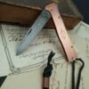 Otter Mercator Copper Damascus With Clip -outdoor knives sale mercatorkupferdamast3