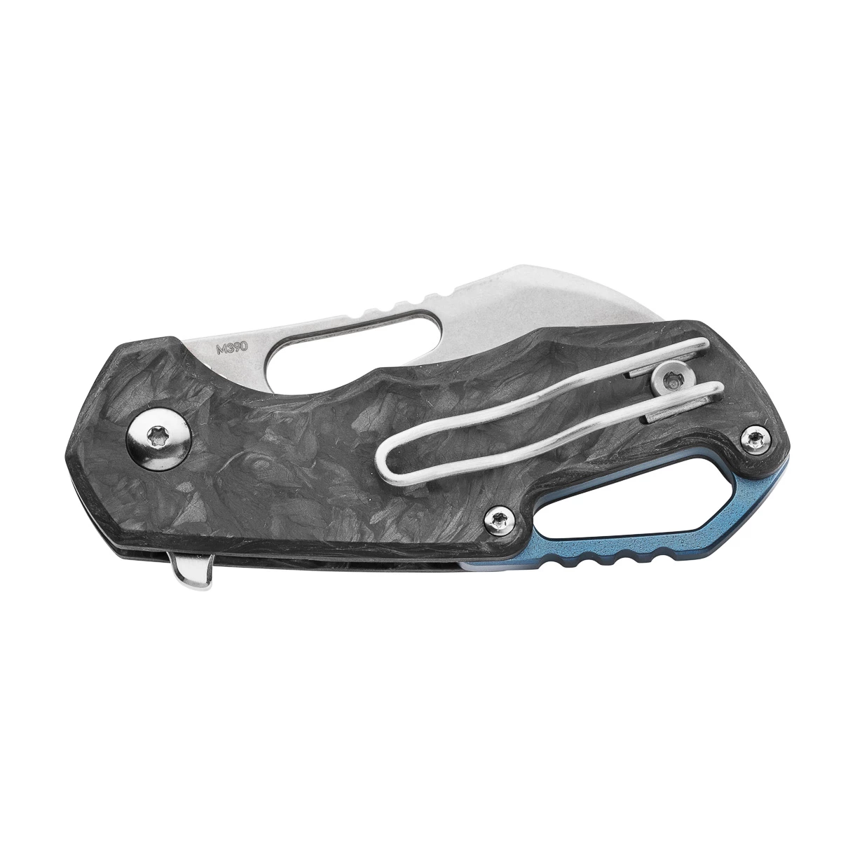 MKM Isonzo M390 Blue Carbon Fiber Hawkbill 4 MKM Isonzo M390 Blue Carbon Fiber Hawkbill - Image 2