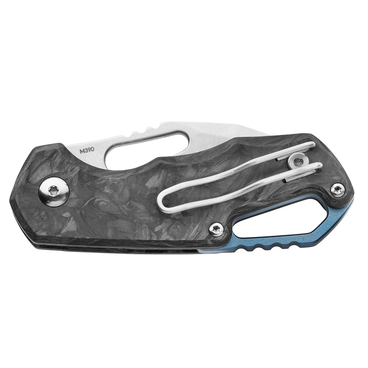 MKM Isonzo M390 Blue Carbon Fiber ClipPoint 4 MKM Isonzo M390 Blue Carbon Fiber ClipPoint - Image 2