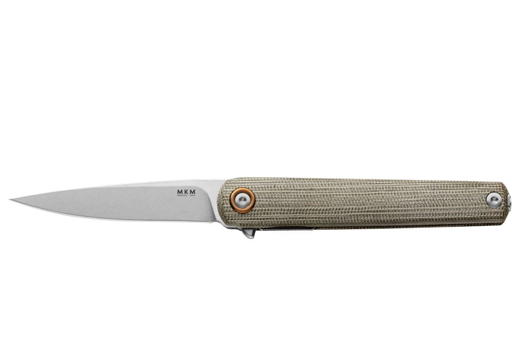 MKM Flame Light DropPoint Micarta Green 3 MKM Flame Light DropPoint Micarta Green