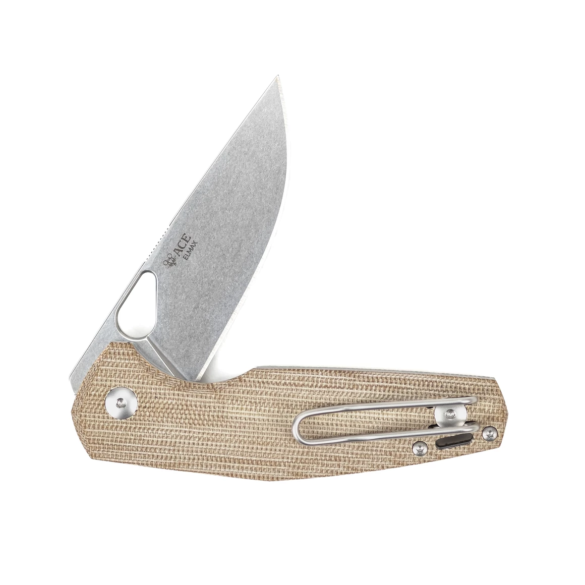 Giantmouse ACE Nimbus V2 Natural Canvas Micarta 9 Giantmouse ACE Nimbus V2 Natural Canvas Micarta - Image 7