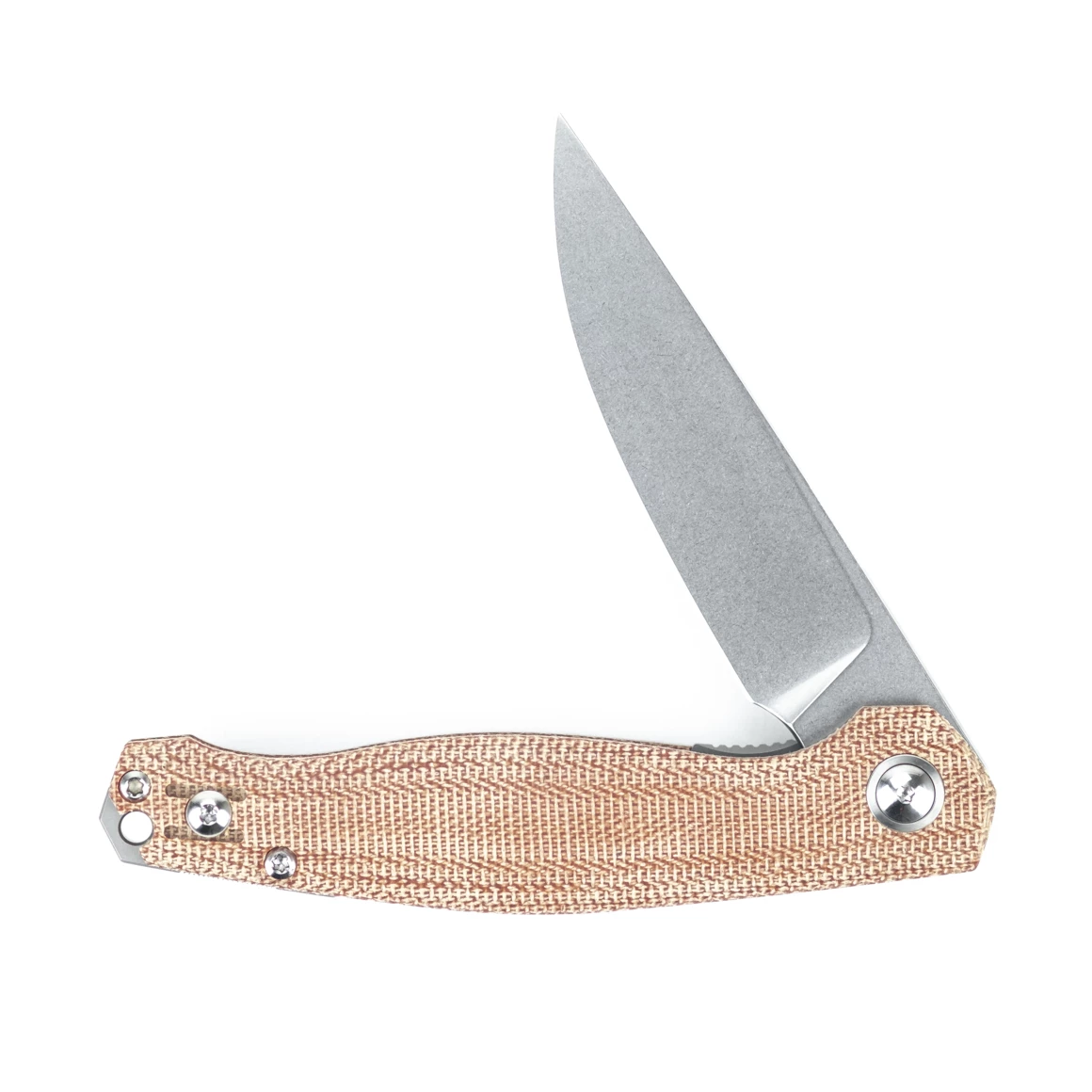 GiantMouse ACE Sonoma V2 - Natural Canvas Micarta 5 GiantMouse ACE Sonoma V2 - Natural Canvas Micarta - Image 3