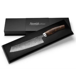 Nesmuk C 90 Damascus Steel Chef's Knife Walnut Burl