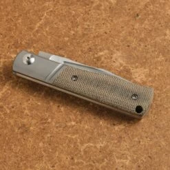 NotoriousEDC Kingpin Slipjoint OD Micarta / Satin Blade -outdoor knives sale notoriousedc kingpin pile OD SATIN 1