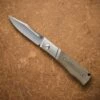 NotoriousEDC Kingpin Slipjoint OD Micarta / Satin Blade 2 NotoriousEDC Kingpin Slipjoint OD Micarta / Satin Blade -outdoor knives sale notoriousedc kingpin show side OD SATIN 1