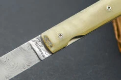 Perceval Le Francais Damascus Ram Horn Light -outdoor knives sale percevallefrancaisdamastwidderhorn 2