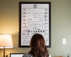 Knafs White Knife Poster -outdoor knives sale posteronwallwithpersonlifestyle web 1024x10242x