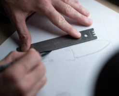 Knafs Titanium Ruler + Knife Angle Finder