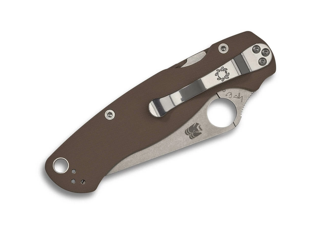 Spyderco Para Military 2 Sprint Run Brown G10 CPM-15V 4 Spyderco Para Military 2 Sprint Run Brown G10 CPM-15V - Image 2
