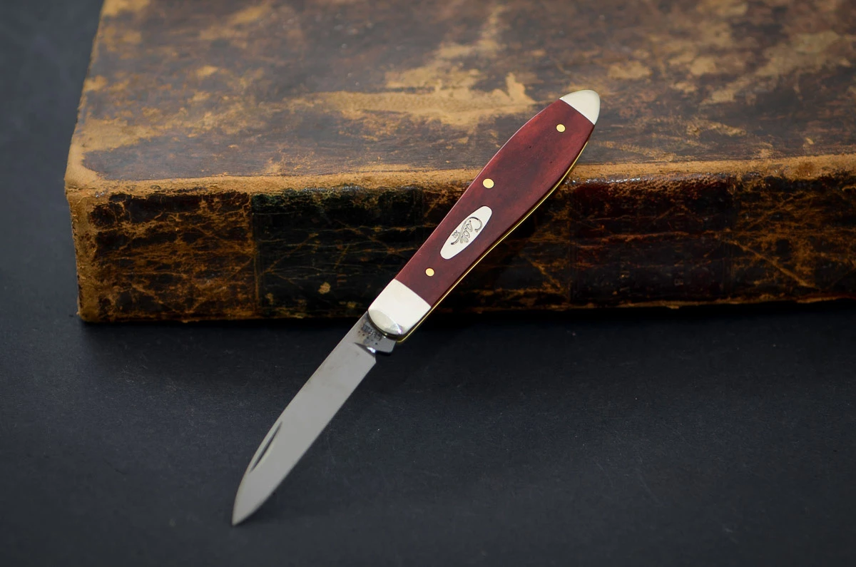 Bose Tear Drop Old Red Bone Smooth PVD Coated Blade 3 Bose Tear Drop Old Red Bone Smooth PVD Coated Blade