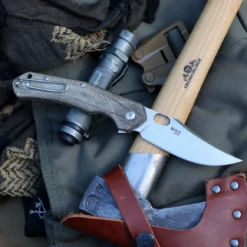 GiantMouse Jutland Green Canvas Micarta