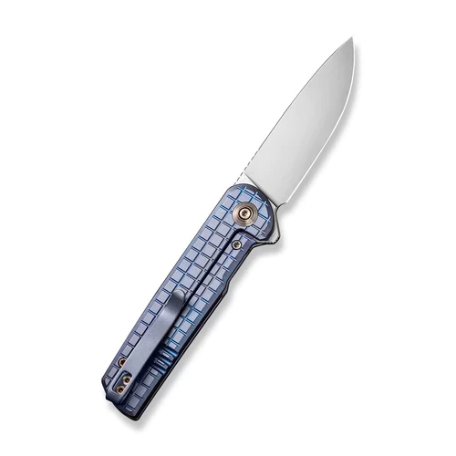 WE Knife Charith Frag Patterned Blue Titanium 4 WE Knife Charith Frag Patterned Blue Titanium - Image 2