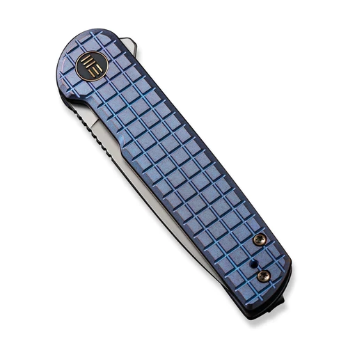 WE Knife Charith Frag Patterned Blue Titanium 8 WE Knife Charith Frag Patterned Blue Titanium - Image 6