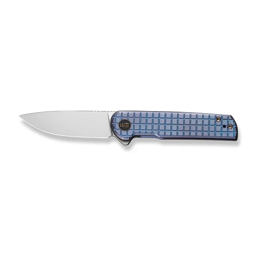 WE Knife Charith Frag Patterned Blue Titanium 6 WE Knife Charith Frag Patterned Blue Titanium - Image 4