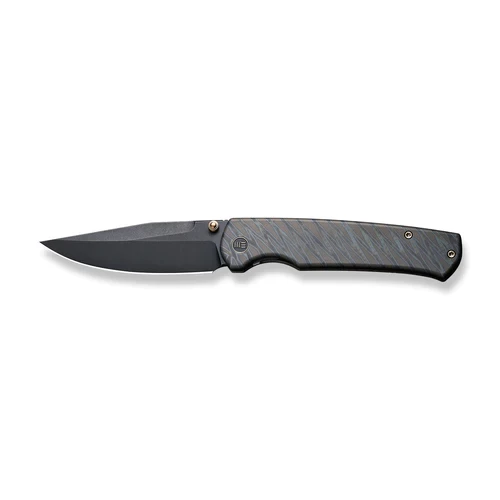 WE Knife Evoke Tiger Stripe Pattern Flamed Titanium 10 WE Knife Evoke Tiger Stripe Pattern Flamed Titanium - Image 8