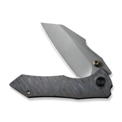 WE Knife High-Fin Tiger Stripe Pattern Flamed Titanium -outdoor knives sale we22005 4 high fin 3 500x