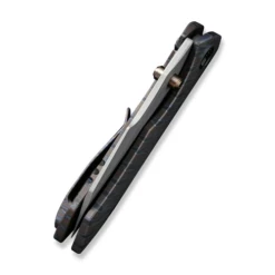 WE Knife High-Fin Tiger Stripe Pattern Flamed Titanium -outdoor knives sale we22005 4 high fin 6 500x