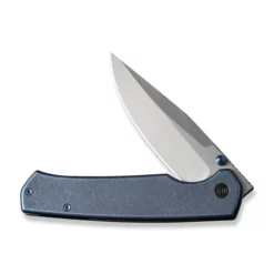 WE Knife Evoke Blue Titanium -outdoor knives sale weknife evoke thumb stud front flipper knife titanium handle 348 cpm 20cv we21046 3 989316 700x