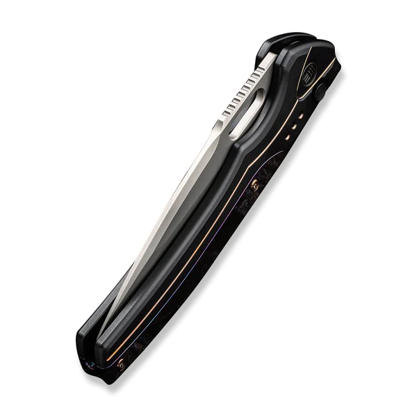 WE Knife Exciton Black Titanium With Flamed Titanium Integral Spacer 7 WE Knife Exciton Black Titanium With Flamed Titanium Integral Spacer - Image 5