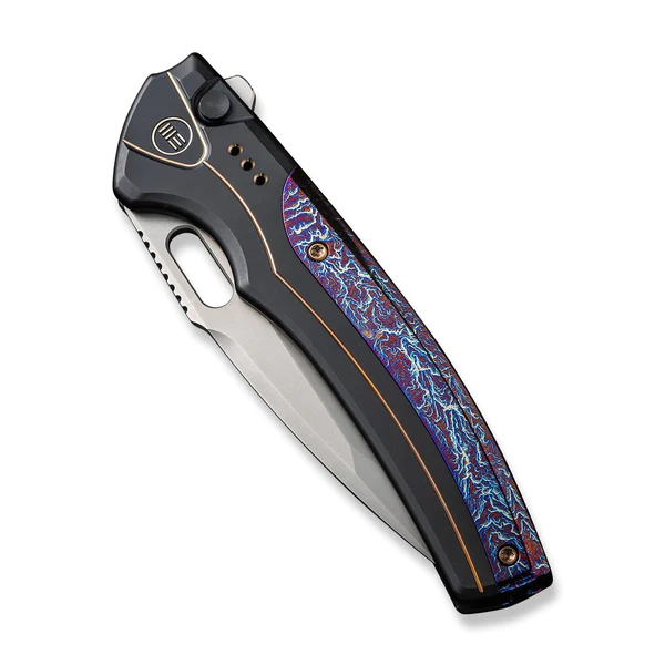 WE Knife Exciton Black Titanium With Flamed Titanium Integral Spacer 10 WE Knife Exciton Black Titanium With Flamed Titanium Integral Spacer - Image 8