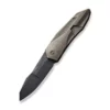 WE Knife Solid Bronze Titanium -outdoor knives sale weknife solid flipper knife bronze titanium integral handle 388 black stonewashed cpm 20cv blade we22028 3 194064 600x