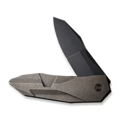 WE Knife Solid Bronze Titanium -outdoor knives sale weknife solid flipper knife bronze titanium integral handle 388 black stonewashed cpm 20cv blade we22028 3 952565 600x