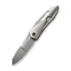 WE Knife Solid Polished Bead Blasted Titanium 2 WE Knife Solid Polished Bead Blasted Titanium -outdoor knives sale weknife solid flipper knife polished bead blasted titanium integral handle 388 polished bead blasted cpm 20cv blade we22028 2 117403 600x